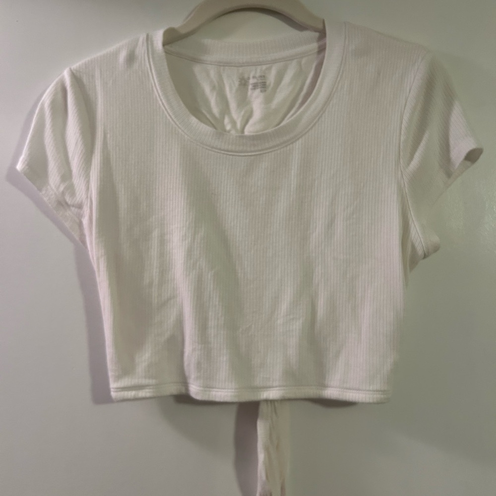Aerie Offline Thumbs Up Tie Back TShirt size Small